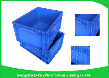 Μεγάλα πλαστικά Stackable εμπορευματοκιβώτια ικανότητας που αποθηκεύουν το μπλε μεταφορών