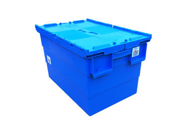 23.6 αποθήκευση " Χ 15,7 " που κινεί το Stackable πλαστικό κιβώτιο Tote με τα αρθρωμένα καπάκια