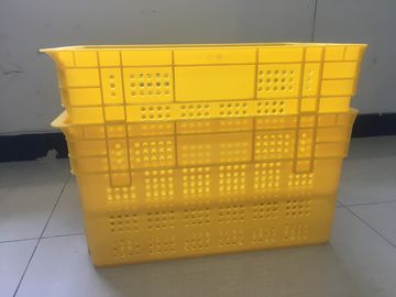 Ανθεκτικά πλαστικά κλουβιά τροφίμων, που συσσωρεύουν να τοποθετηθεί τη ΣΥΝΕΧΉ αποθήκη εμπορευμάτων κλουβιών πλέγματος λαχανικών φρούτων PP