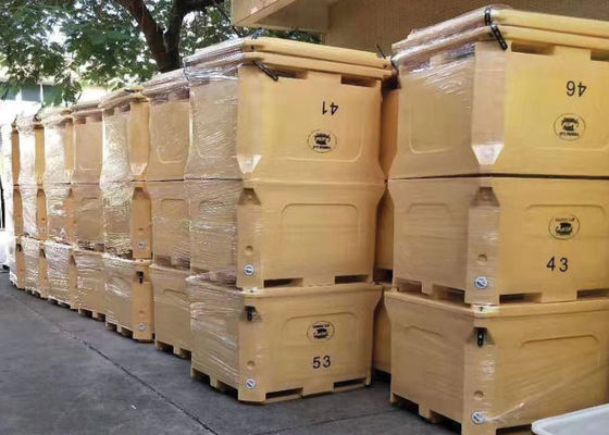 Η πλαστική περιστροφική σχηματοποίηση 1000L ξεραίνει τον πάγο - κρύο κιβώτιο για τα θαλασσινά