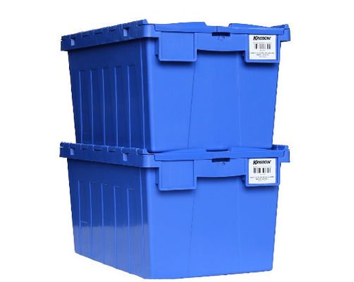 Stackable συνημμένο πλαστικό καπακιών κατώτατο σημείο ολισθήσεων εμπορευματοκιβωτίων αντι