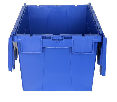 Stackable συνημμένο πλαστικό καπακιών κατώτατο σημείο ολισθήσεων εμπορευματοκιβωτίων αντι