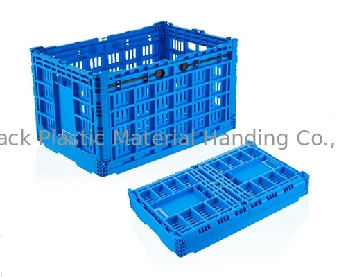 Μπλε πτυσσόμενη Stackable αποθήκευση Transporation κλουβιών φυτική