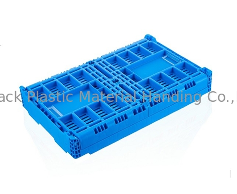 Μπλε πτυσσόμενη Stackable αποθήκευση Transporation κλουβιών φυτική