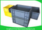 Self Adhesive Label Holders Stackable Plastic Storage Containers , Euro Plastic Storage Boxes
